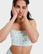 Womens Dream Floral Tank Bikini Top