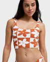 Womens Hazy Days Tank Bikini Top