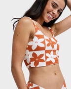 Womens Hazy Days Tank Bikini Top