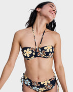 Womens Nostalgic Feel Underwire Bandeau Bikini Top
