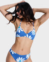 Womens Printed Essentials Athletic Tri Bikini Top