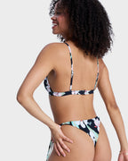 Womens Printed Essentials Fixed Tri Bikini Top