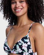 Womens Printed Essentials Fixed Tri Bikini Top