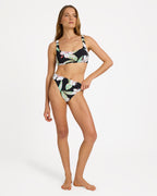 Womens Printed Essentials Underwire D Cup Bikini Top