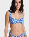 Womens Printed Essentials Uderwire Bralette Bikini Top