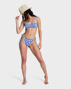 Womens Printed Essentials Uderwire Bralette Bikini Top