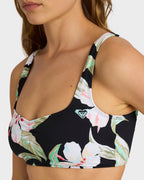 Womens Printed Essentials Bralette Bikini Top