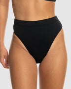 Womens Beach Classics Mid Waist Moderate Bikini Bottom