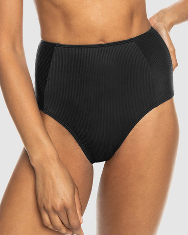 Womens Rib Roxy Love The Oahu High Waist Bikini Bottom