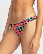 Womens Printed Beach Classics Low Waist Bikini Bottom