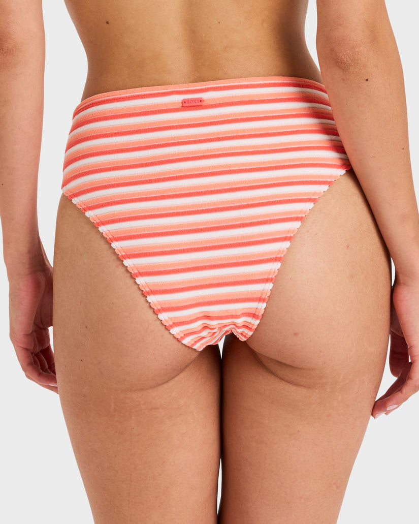 Womens Party Wave Mid Waist Bikini Bottom