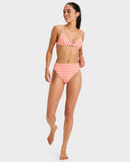 Womens Party Wave Mid Waist Bikini Bottom