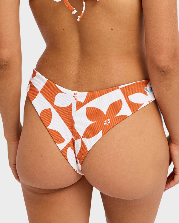 Womens Hazy Days Hi Leg Cheeky Bikini Bottom