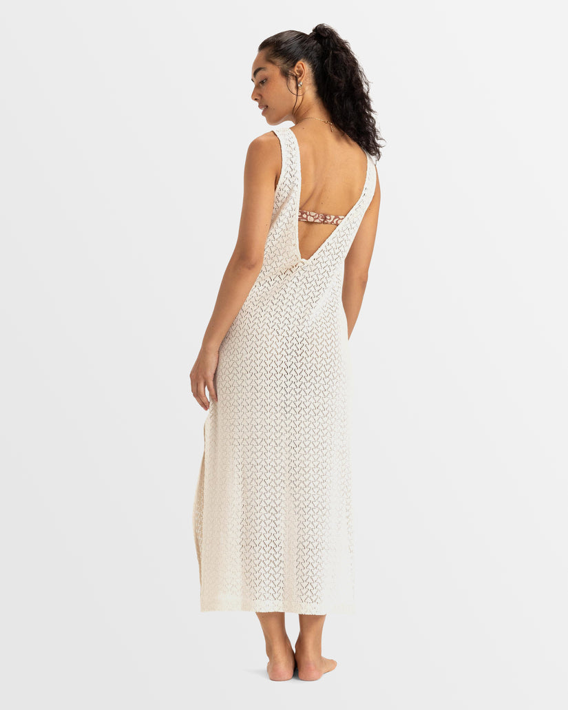 Womens Playa Mood Crochet Cover Up Long Dress