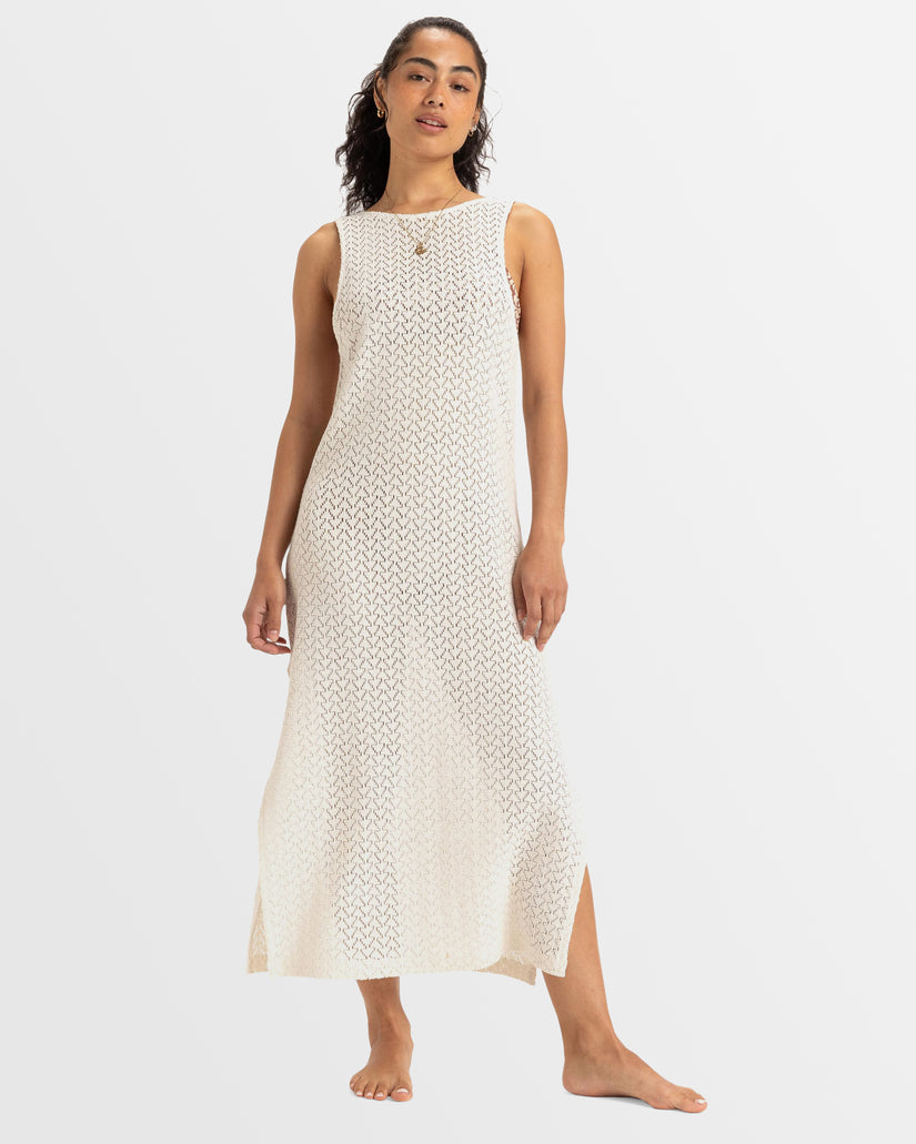 Womens Playa Mood Crochet Cover Up Long Dress