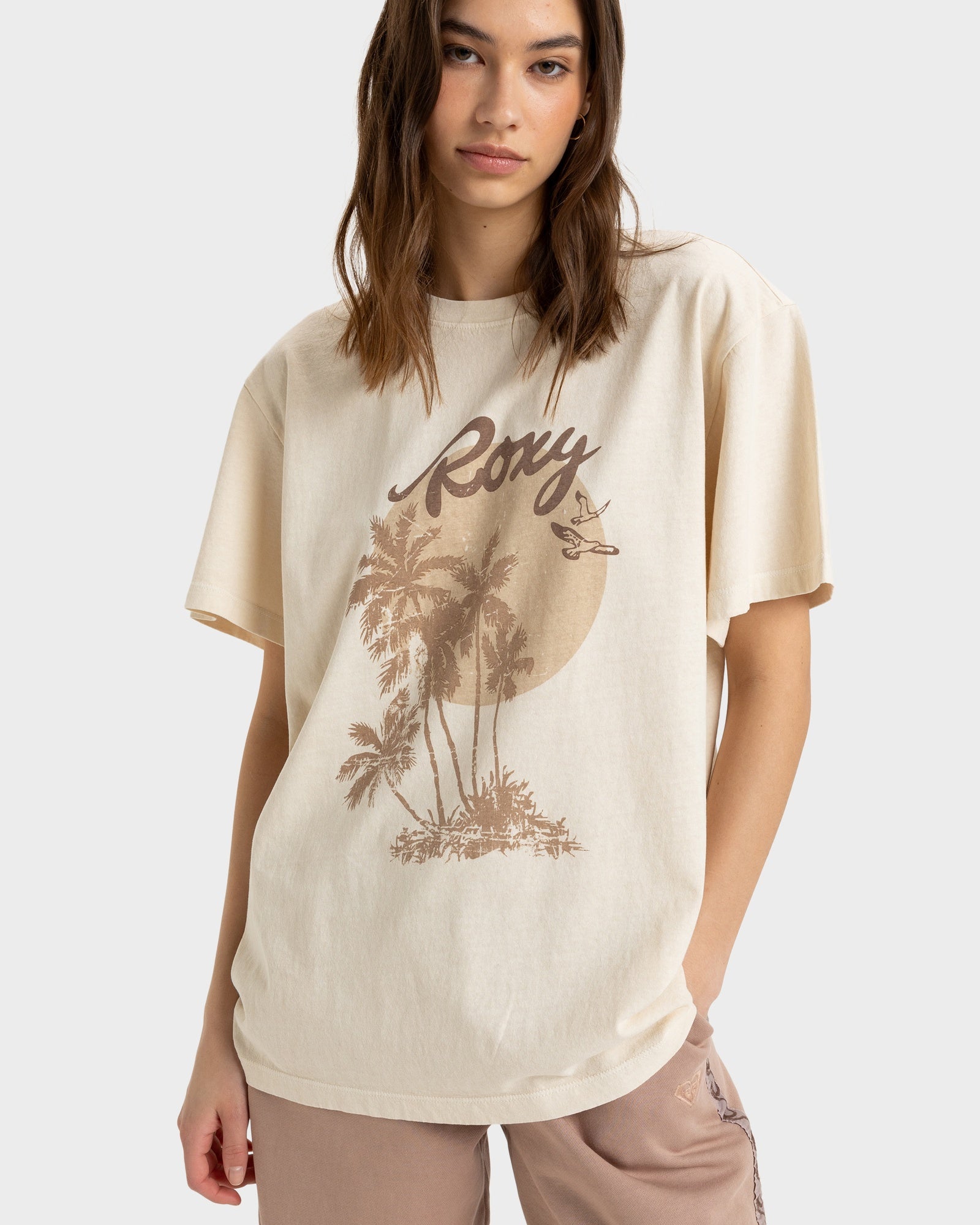 Womens Sunny Oversized Stone Wash T-Shirt Australia