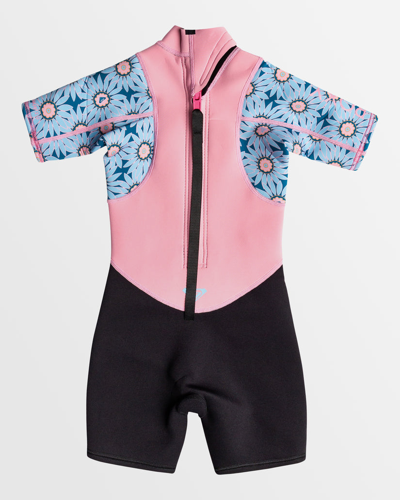 Girls 2-16 2/2mm Prologue Back Zip Short Sleeve Springsuit