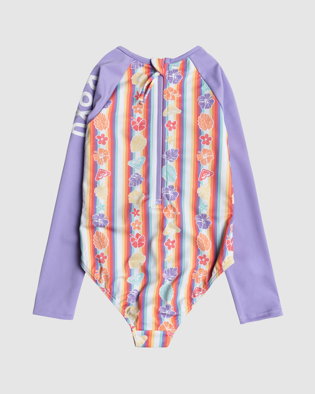 Girls 2-7 Rainbow Bay Stripe Long Sleeve Rash Vest