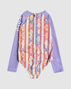 Girls 2-7 Rainbow Bay Stripe Long Sleeve Rash Vest