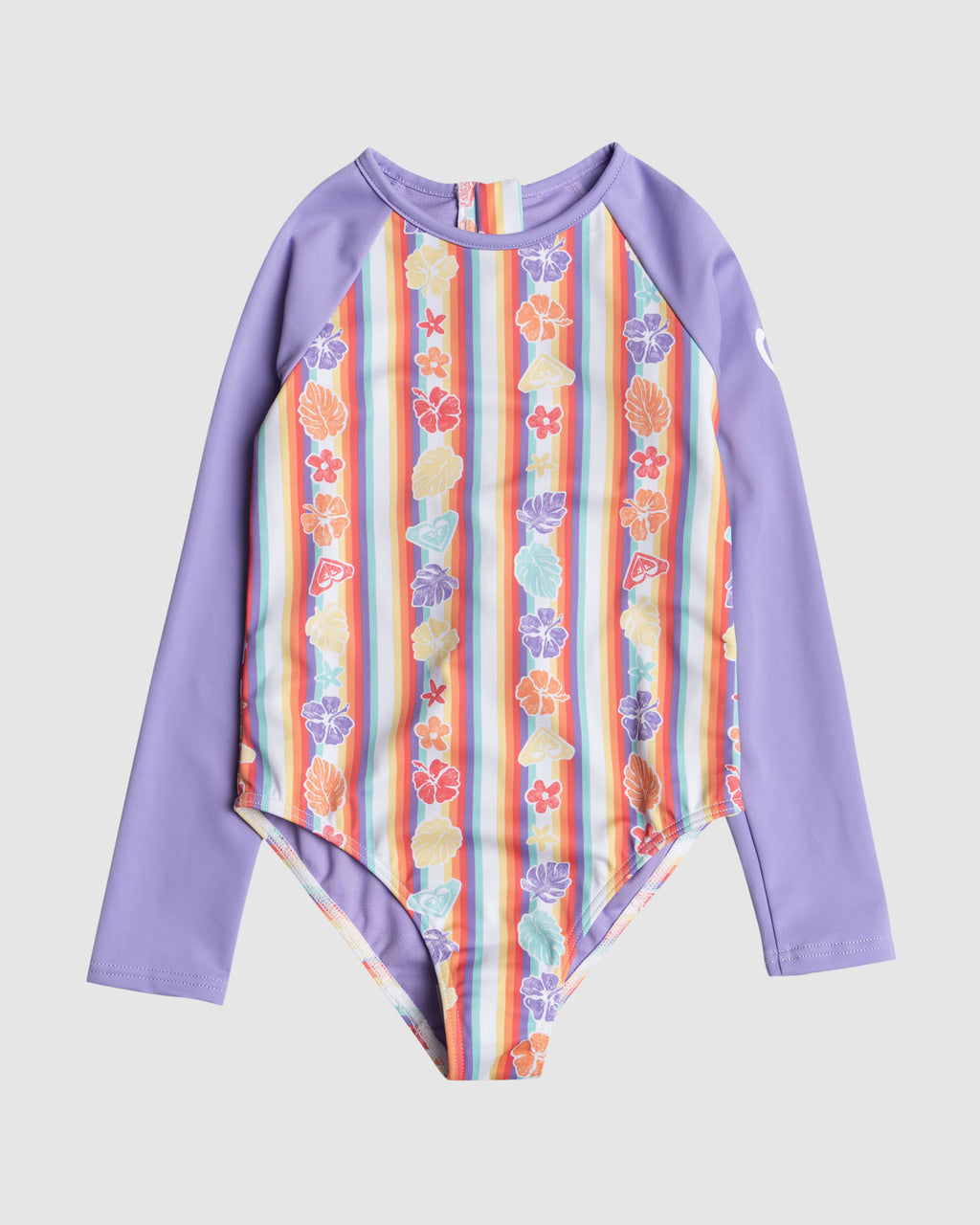 Girls 2-7 Rainbow Bay Stripe Long Sleeve Rash Vest