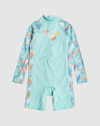 Girls 2-7 Beach Bay Springsuit Long Sleeve Rash Vest Onesie