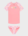 Girls 8-16 Roxy Dot Short Sleeve Lycra Rash Vest