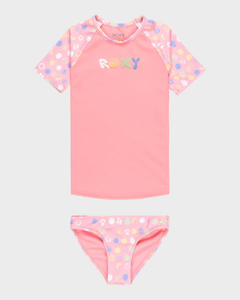 Buy Girls 8-16 Roxy Dot Short Sleeve Lycra Rash Vest by Roxy