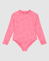 Girls 8-16 Flip Flower Long Sleeve Rash Vest