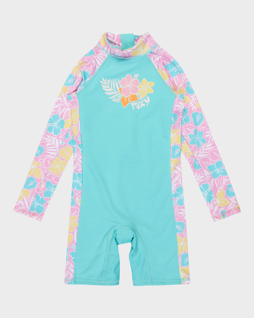 Buy Girls 2-7 Tropical Square One Piece Rash Vest by Roxy Surf