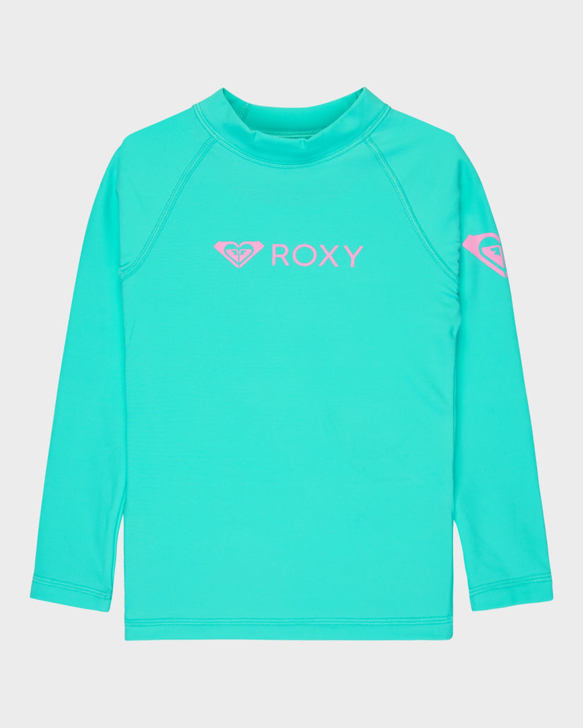 Girls 2-7 Heater Long Sleeve Rash Vest