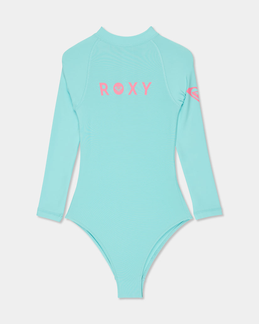 Girls 2-7 Heater Onsie Long Sleeve Rash Vest