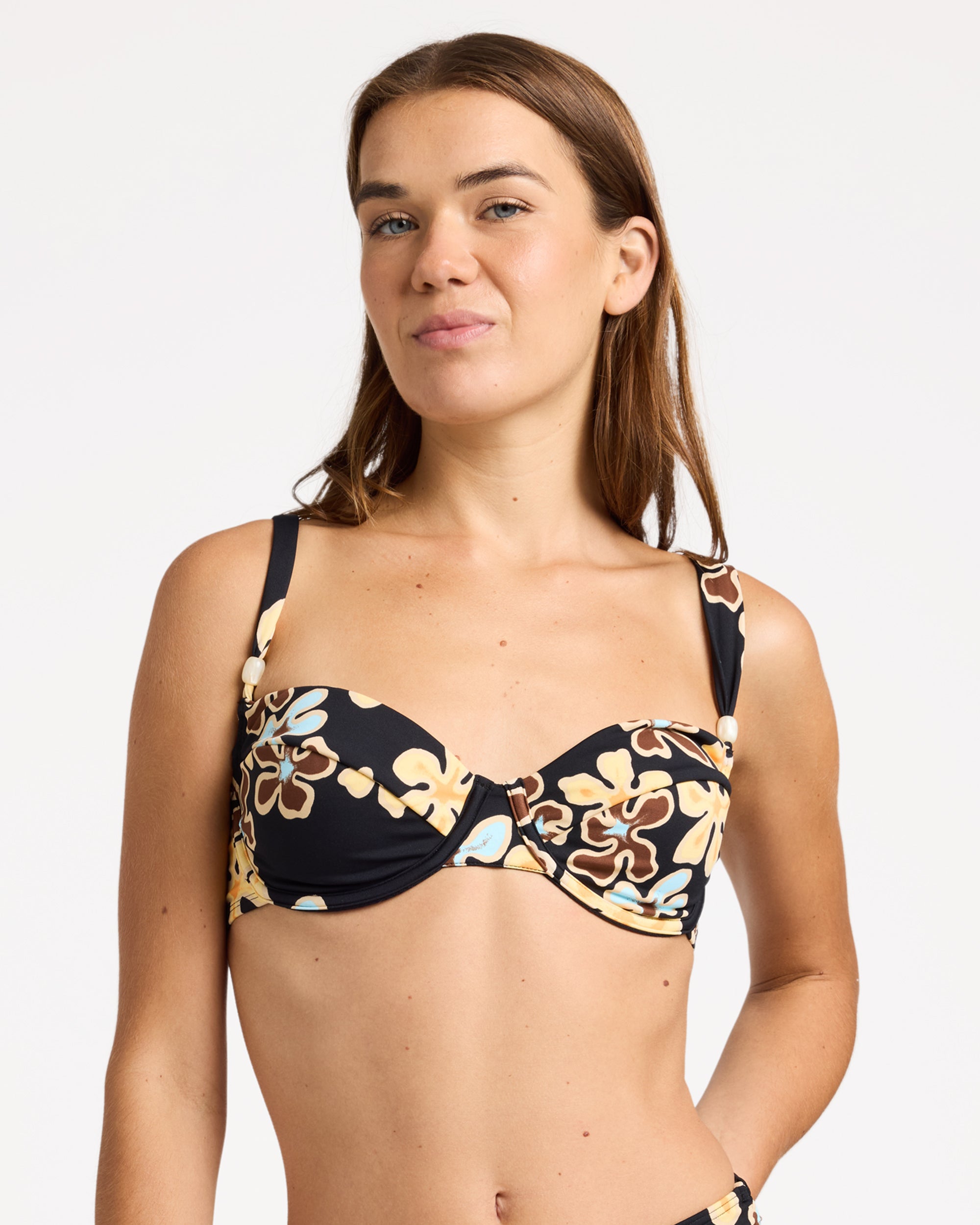 Womens Nostalgic Feels Underwire D Cup Bikini Top