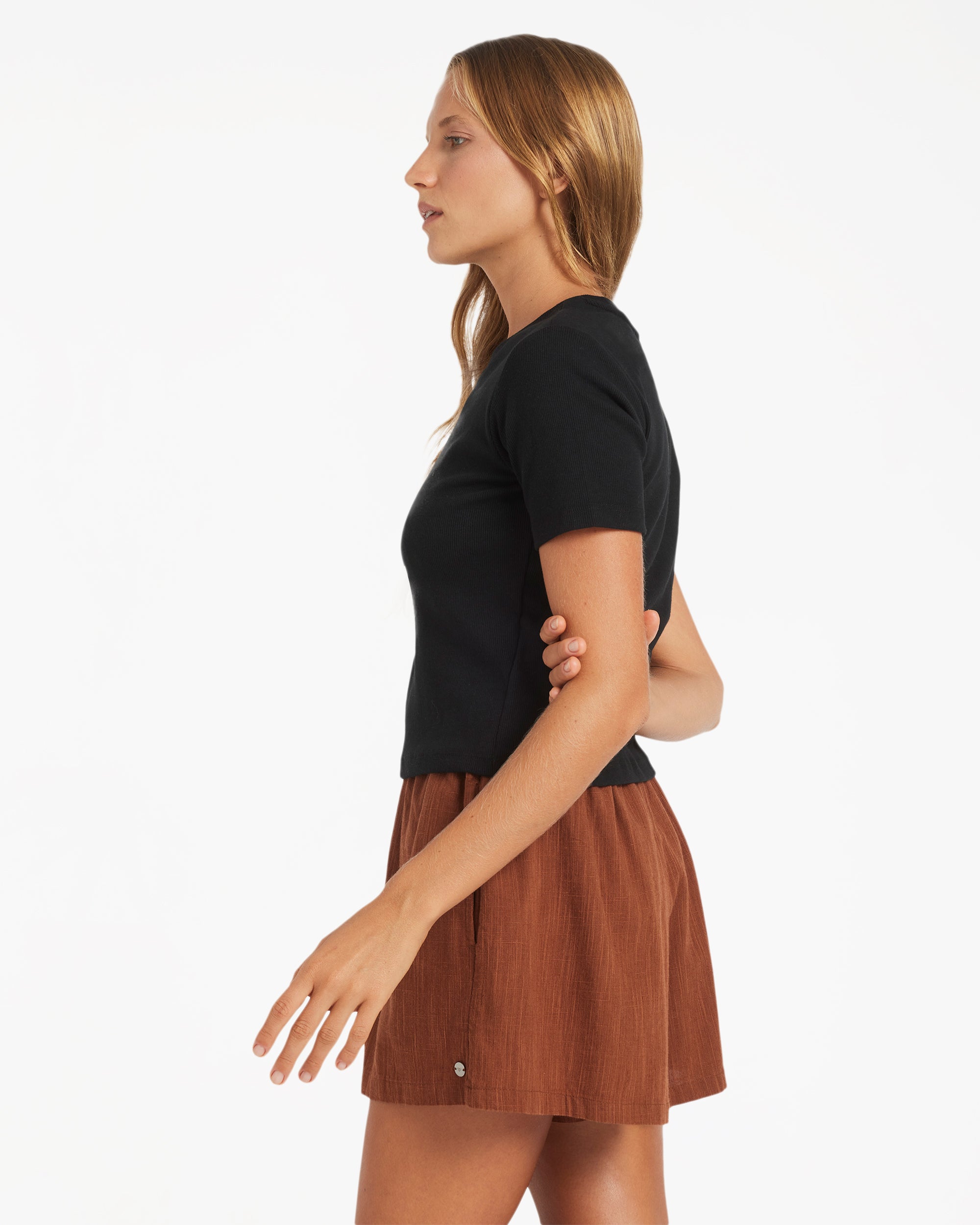 Womens Place To Elastic Waist Shorts