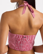 Womens Whats Ur Damage Halter Top