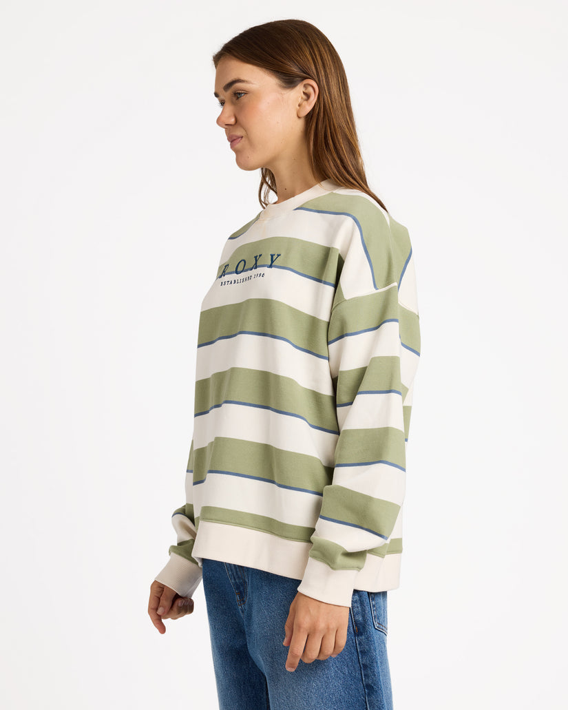 Womens Strictly Stripe Crew Neck