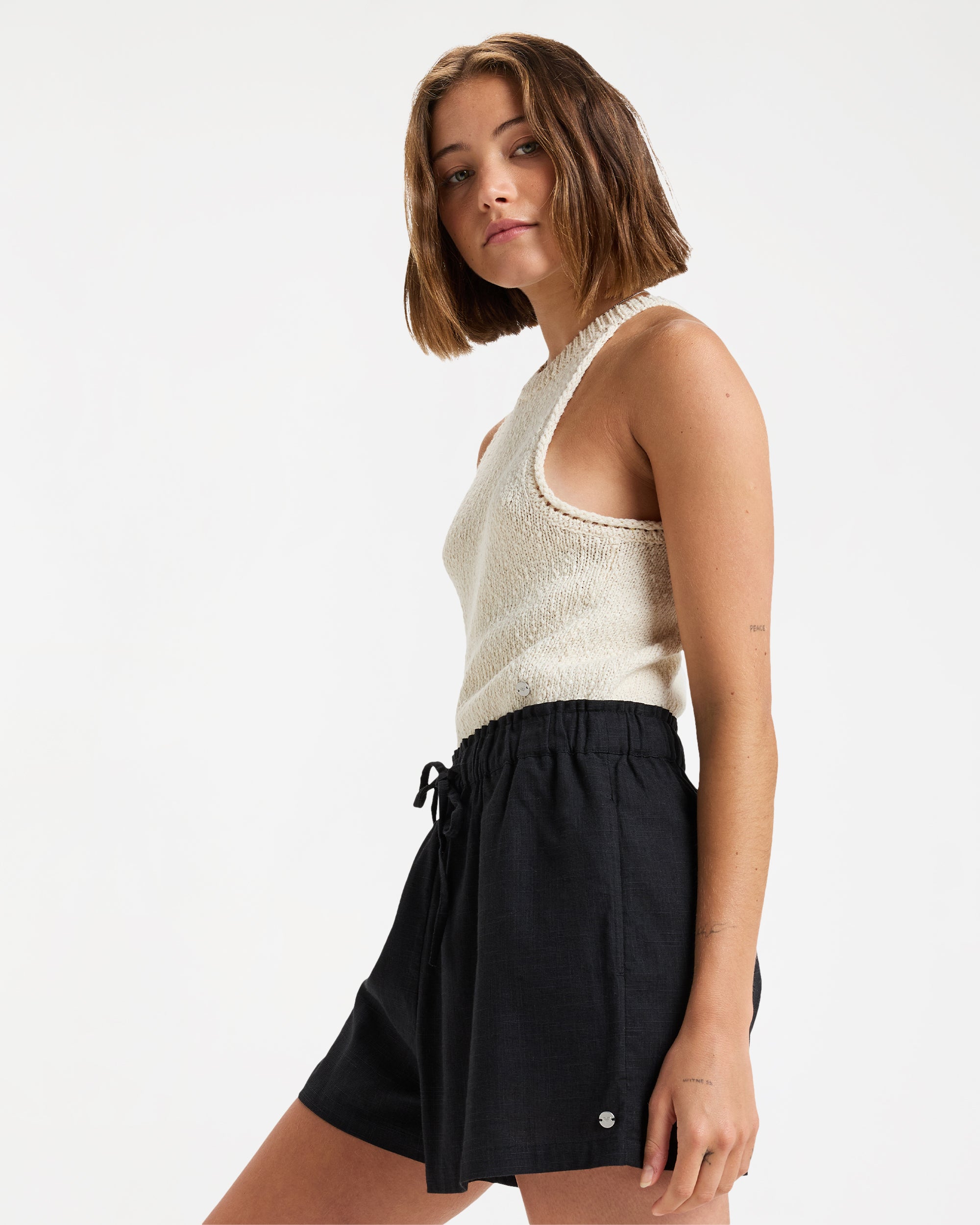 Womens Place To Elastic Waist Shorts