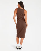 Women Base Rib Midi Dress