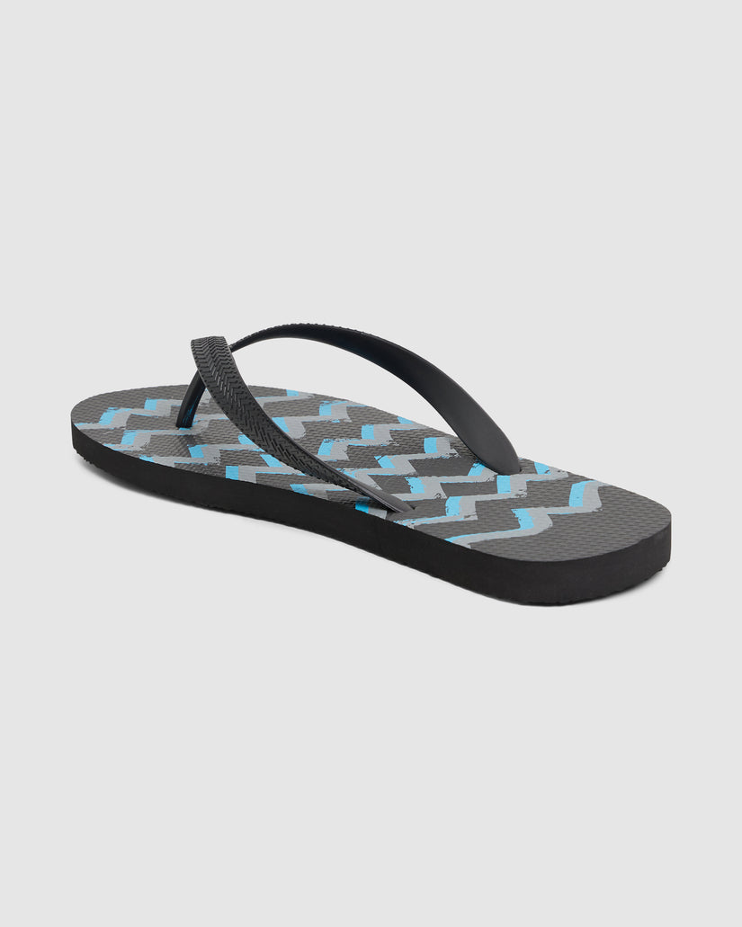 MENS BLEND BASE ZIG ZAG THONGS