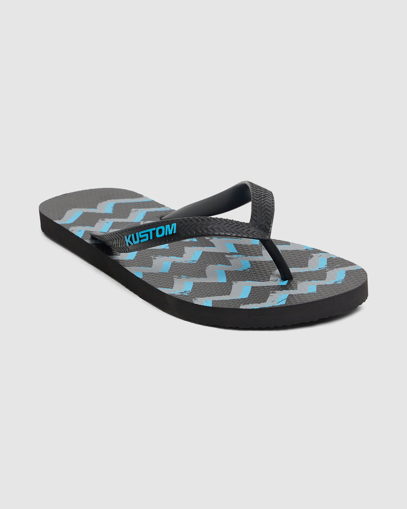 MENS BLEND BASE ZIG ZAG THONGS