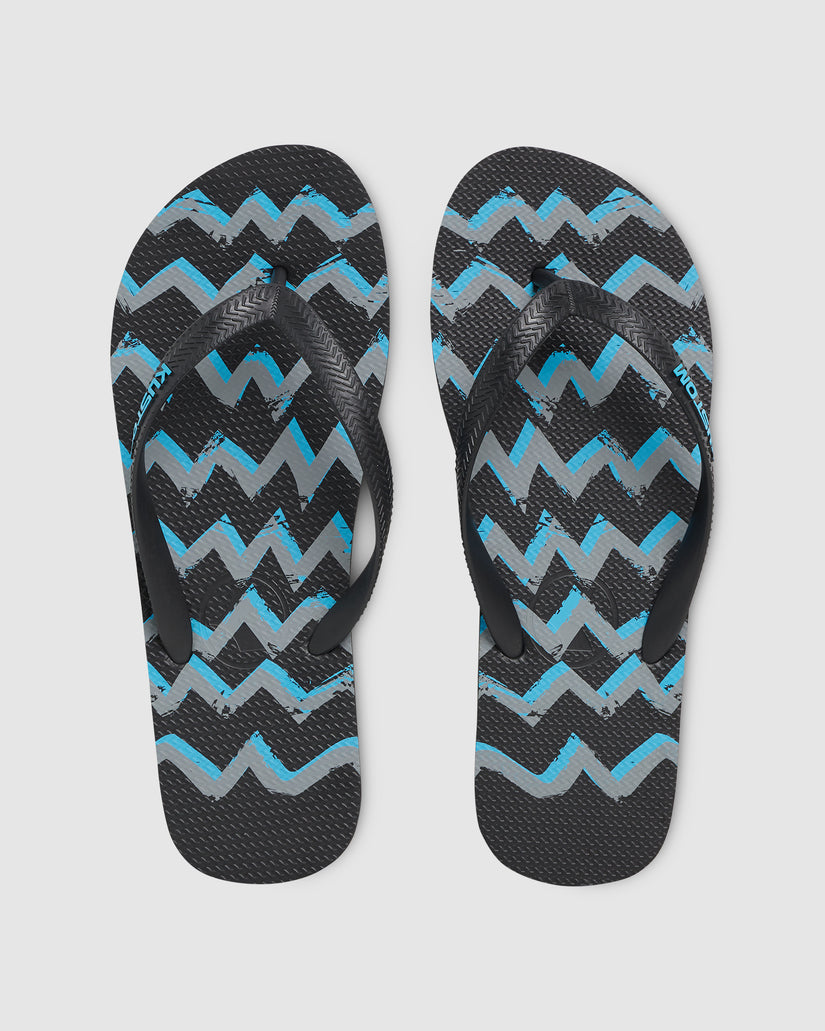 MENS BLEND BASE ZIG ZAG THONGS