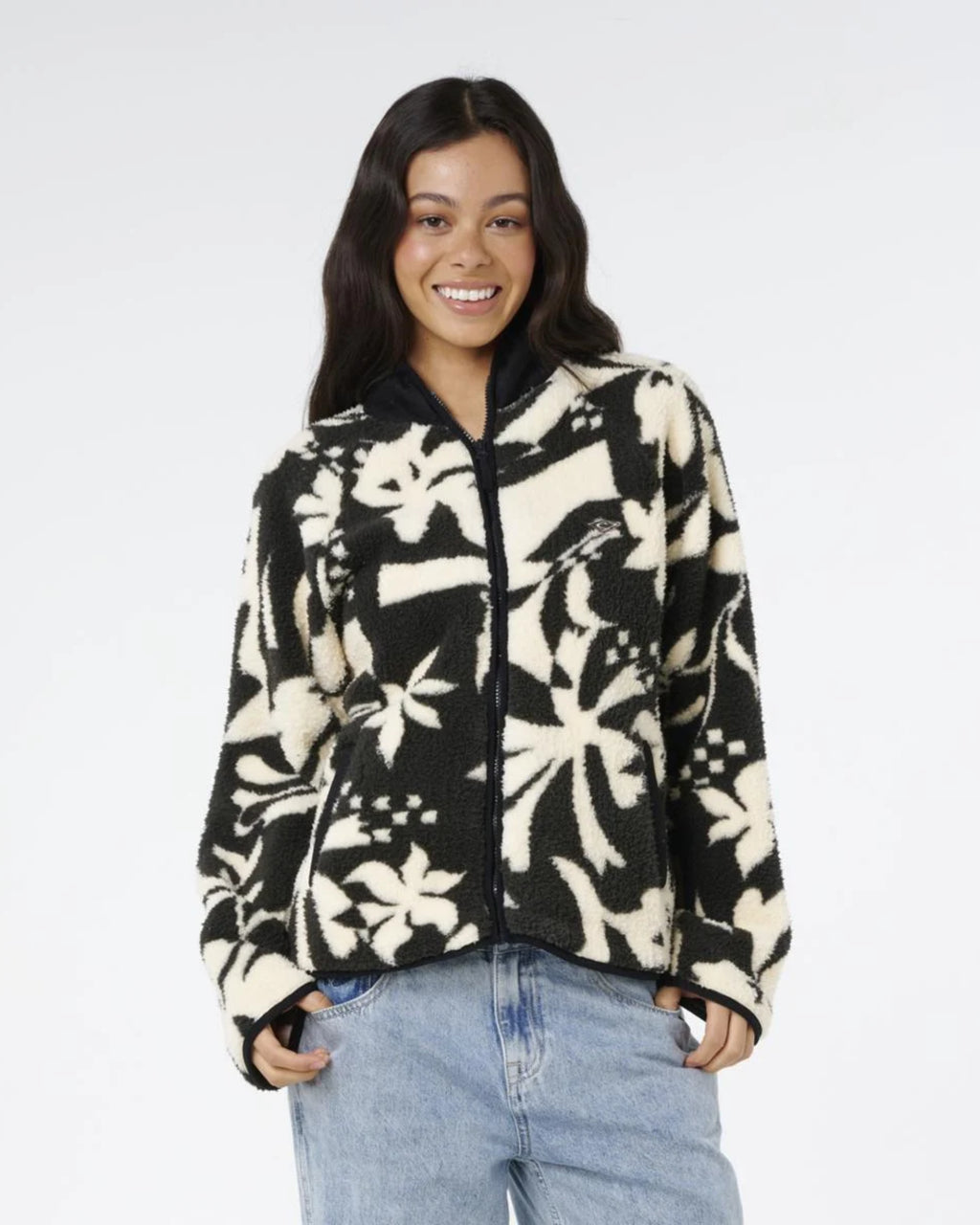 Womens Catalina Islands Zip Through Polar Fleece Jacket