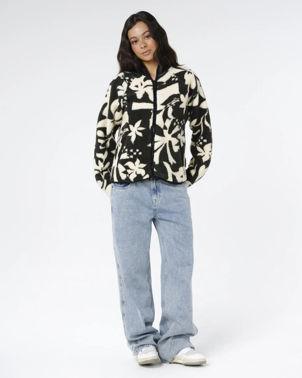 Womens Catalina Islands Zip Through Polar Fleece Jacket