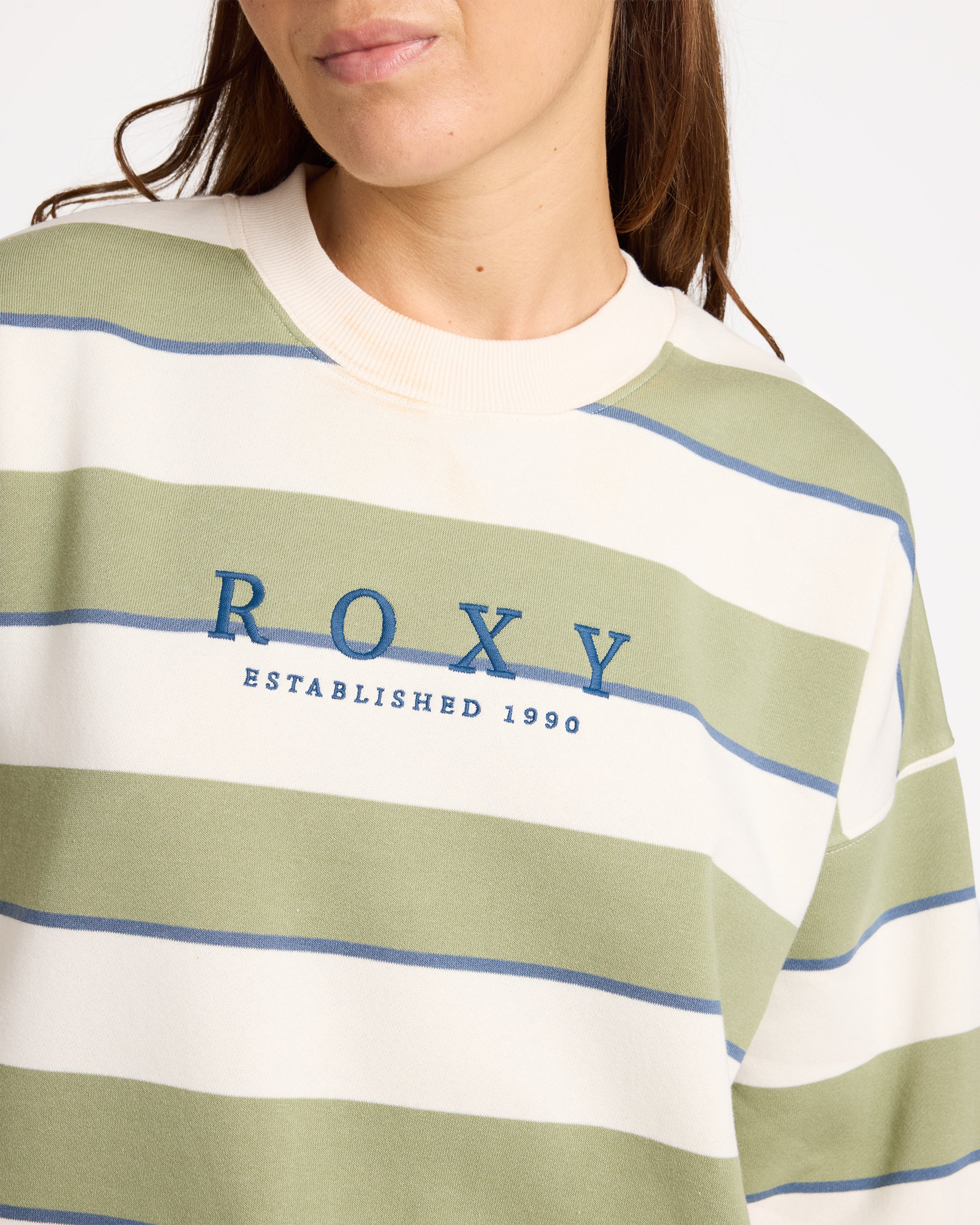 Womens Strictly Stripe Crew Neck