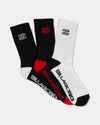 Boys 8-16 Bracket Wave 3 Pack Crew Socks