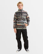 Boys 8-16 Boundary Mock Neck Crew Half Zip Polar Fleece