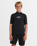Boys 8-16 All Day Arch Short Sleeve Rash Vest