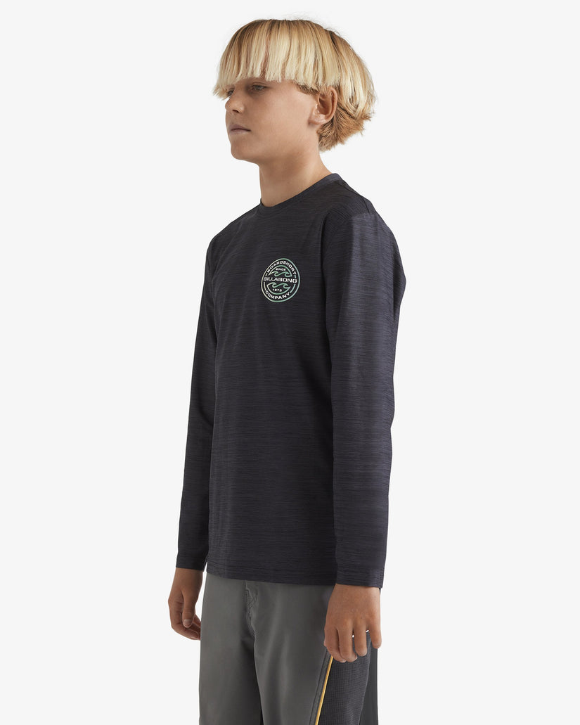 Boys 8-16 Rotor Shorline Long Sleeve Rash Vest