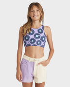 Girls 6-14 Mixing Vines Denim Shorts