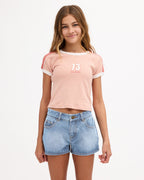 Girls 6-16 Salty Club Denim Shorts