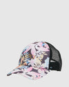 Girls 6-14 Peaceful Palms Trucker Hat